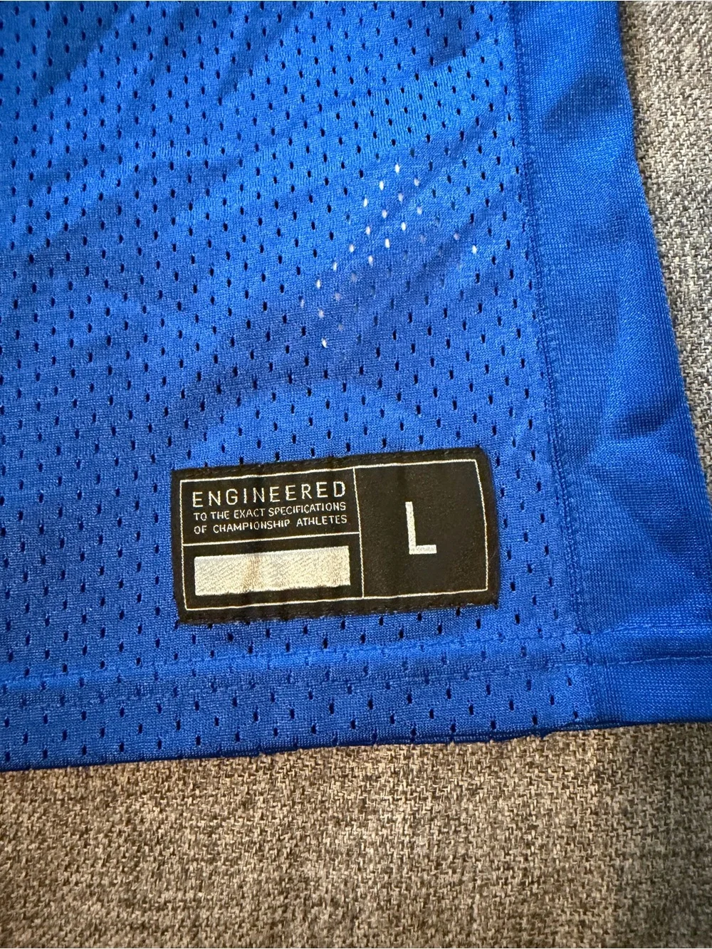 Nike Youth Large (12-13yr) Royal Blue Athletic Practice Jersey with White Swoosh